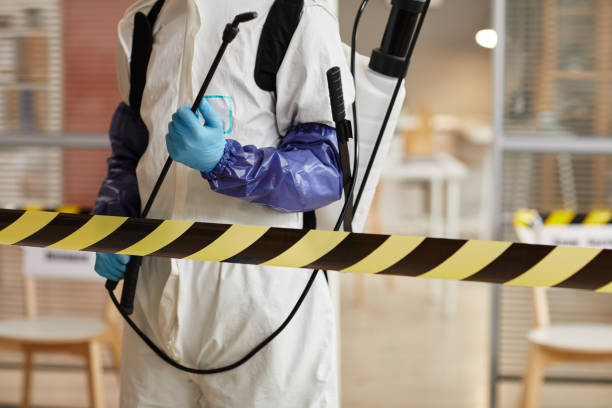 Professional Biohazard Cleanup technician working in Three Rivers, CA